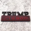 Party Decoration 1PC TRUMP lets go brandon Car Sticker For Auto Truck 3D Badge Emblem Decal Auto Accessoriess