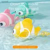 Badleksaker Söt simning Clown Fish Bath Toy för barn Floating Wind Toy för pojkar och flickor Nyfödda babybadkar för barn Toywx