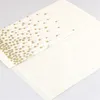 Table de table en plastique nappe jetable rectangle couverture de fête d'or étanche pour la décoration d'anniversaire de mariage