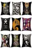 107 Designs Halloween Fillecasi Halloween Witch Pumpkin Design Cushion Cover Cover Cestino quadrato Cuscino Slip Halloween Dec6678241