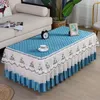 Table Cloth B58coffee Cover All-inclusive Simple Modern Lace Tablecloth Cushion Living Room Rectangular Tea Machine