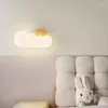 Wall Lamps Pink On White Clouds Cute Girl Bedroom Bedside Modern Cartoon Children's Room Princess Lights