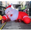 Festivalwerbung aufblasbare Weihnachtsfeier Pater Santa Claus Ballon Kletterstil auf dem Boden, das für Ihr Geschäft angepasst wurde