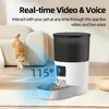 Rojeco Automatic Cat Feeder avec appareil photo Video Cat Aliments Dispentier Pet Smart Voice Recorder Remote Contrôle Auto Feeder For Cat Dog 240429