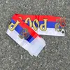 AERLXEMRBRAE 14*130cm Rusia Flag Scarf Football Team Buff Impresa Satin Banner Russian 240430