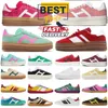 Designer kühne Bahnsteigschuhe Gezalle Sneakers Cream Green Pink Gum White Black Leder Wildleder Trainer Innenschuhe für Frauen und Männer