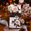 Enveloppe cadeau 10pcs Rose Admorant Rendez-vous Sticker de grande taille Romantic Love Handbook Materials Supplies Scrapbook Cut 145 115 mm