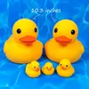 Sand Play Water Fun Giant Giant Bubbe Duck Big Big 10.3 Acqua non Bebe rumore gomma divertente anatra gialla/ducikes bagno/piscina/giocattolo d'acqua senza buco D240429