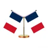 8 * 11 cm Mini Franse vlag met West -Europese landen Ierland Bergen France UK Truck Dashboard Drijft Franse vlag 240425