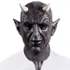 Mephistopheles Demon Horn Mask Cosplay Horror Devil Latex Halloween Halloween Masquerade Carnival Party Props 240430
