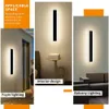 Modern Outdoor Wall Sconces 71Inch with 3 Color Temperatures, IP65 Waterproof Black Minimalist Wall Mounted Lights for Patio, Garage, Garden - Stylish and Durable