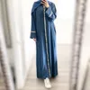 Ethnische Kleidung Frauen Eid Abaya Dubai Bescheidener Truthahn Muslim Langes Kleid Arabische Paillette Islamische Kleider Abendpartykleid Marokkanische Kaftan
