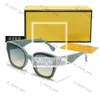 Designer di uomini F occhiali da sole maschile occhiali da maschile lante full cornice Uv400 solare da donna fendisunglasses occhiali di lusso stampa oversize adumbrale per spiaggia all'aperto 489