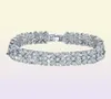 Lucky Mona Lisa Bracelet Luxury sieraden 18K Whiterose Gold Fill Multi Color CZ Diamond Gemstones Party Popular Women Wedding Bang1338924