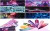 10 PCS Foil à ongles Autocollant Set Holographic Starry Sky Adhesive Wraps Marble Stone Transfer Foils Decal Papier pour Manucure Nail Art5196930