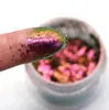 12PCSSet kameleon chroom glitter vlokken nagel kunst spiegel poeder holo pigment oogschaduw nagel glanzende pailletten nail art decoraties 240426