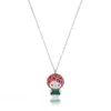 Swarovskis Necklace Designer Women Original Quality Luxury Fashion Sweet Strawberry Hippocampus Necklace Dropping Glue Watermelon Cat Pendant Clavicle Chain