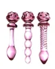 neuester 3 -Stil Red Rose Dilatador Anal Dildo Perlen Butt Plug Glass Sexyo Spielzeug Butplug sexy für Männer Toy1778329