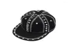 Boll Caps 2022 Vuxen Hip Hop Punk Rock Full Spike Studs Hitets Snapback Men Bboy Cool Flat Peaked Baseball Hats 5560CM5045385