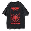 Y2K Gothic Punk Style Men T-shirt Vêtements HARAJUKU T-shirt surdimensionné Top Tee High Street Hipster Summer Streetwear Anime Vêtements 240429