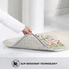 Carpets La vie est meilleure avec les chiens / chiots kawaii canines tapis d'eau absorbe le tapis de porte non glissant