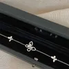 Bijoux de créateur Bracelet de luxe Graf Collier pendentif argenté Butteau d'oreilles en diamant en diamant en diamant