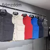 Giacca da design giubbotto da uomo gilet di lusso giù per donna materiale riempita pioggia grafite grigio bianco blu coppia pop blu etichetta rossa Sticcio s m l xl xxl