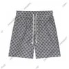 sommar lyxdesigner mens shorts dubbel bokstav jacquard korta dragkammare byxor europe streetwear pant casual bomullstammar byxor