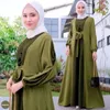 Ethnic Clothing Muslim Women Abaya Lace Up Long Maxi Dress Turkey Arabic Kaftan Dubai Islamic Eid Ramadan Party Gown Femme Gowns Vestido