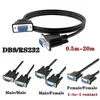 1M DB9 9 Pin Serial RS232 Extension Cable Male To Female 9Pin PC Converter Transfer Serial Cable Connectors Extending Wire For Computer