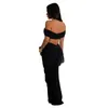 Arbeitskleider Fashion Woman Crop Top Faltenrock Zweiköpfig Set 2024 Sommer Kurzärmel Rückenfreie Tees gegen Taille Sexy Nachtclubanzug