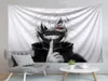 Tokyo Ghoul Tapestry Anime Printing Mur suspendu maison décoration décoration décoration de voyage de camping Mat de plage 2206097181227