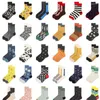 Chaussettes masculines 5paires / lots Harajuku graffiti confortable Hip Hop Skateboard créatif Fashion Fonction Funny Street Personnalités décontractées