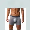 Majaki Mężczyźni Trunks Ultracien Transparent Sport Biecid Extended Anti Wear Crotch Mettie