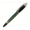 Ballpoint Pens Оптовая 5A Crystal на верхнем роликовом геле -ручке Черный и Sier Circle E M Roller Ball с сериальным номером доставки Dhkuj