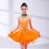 Stage Wear Girl Latin Dance Rumba Samba Abbigliamento Girls Salsa Abiti Costumi per bambini Vestirsi da ballo cinese Dance cinese