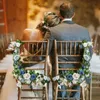 2 pezzi di arredamento del corridoio per matrimoni artificiali Centrotavola fiore di lanterna simulata per la primavera di nozze in/decorazioni all'aperto 240422