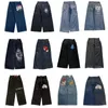 Women's Jeans Y2K JNCO Wide Leg Loose Street Wear Men's And Retro Hip Hop Harajuku High Quality Embroidered Denim Casual Pants