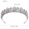 Tiaras Baroque Elegant Girls Crystal Tiara Crown for Women Свадебная вечеринка роскошная роскошная роскошная королева аксессуары подарки подарки украшения ювелирные изделия