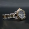 Выровняйте свой стиль потрясающие мужские часы с скрытой застежкой из нержавеющей стали с лабораторными бриллиантами и VVS Clarity