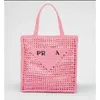 Bolsa de designer de bolsa de palha de fibra de fibra de fibra de coco malha de moda malha de moda de palha para saco de palha de verão Bolsa de férias de damasco preto saco de férias bolsa de compras de grande capacidade