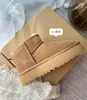 2023 Ultra mini boot diseñador plataforma para mujer botas de nieve australia zapatos de pelaje tibio de cuero real botín esponjoso para mujeres