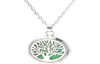 Tree Of Life Aroma Box Necklace Magnetic Stainless Steel Essential Oil Diffuser Perfume Box Locket Pendant Jewelry6195594