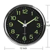 12Inch Modern Luminous Large Quartz Wall Clock Glow in the Dark Bedroom Office H09224379817