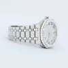 Klassieke herenvorm Beste aangepaste ontwerp in roestvrijstalen lab gekweekt rond briljante gesneden diamanten pols horloge