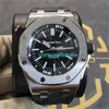 Luxury Watches APS factory Audemar Pigue Royal Oak Offshore Submarine 42mm 15710ST Steel Black st0Q