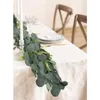 Flores decorativas 2m 2m de eucalipto artificial videiras plantas falsas Ivy seda pendurada girland rattan para decoração de jardim de casamentos