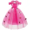 女の子のドレス新しい女の赤ちゃんキッズクリスマスフラワーレースドレス服プリンセスパーティーコスチュームドレスハロウィーンコスプレ服