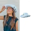 Berets Retro For Rhinestone Star Cowgirl Hat With Band Western Sun Pr