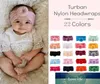 22 Cores Baby Headwearwarwarwear Turbano Acessórios para cabelos de bebê com nó para bebê Para meninas Criança elástica de cabeça de cabeça recém -nascida To7479849